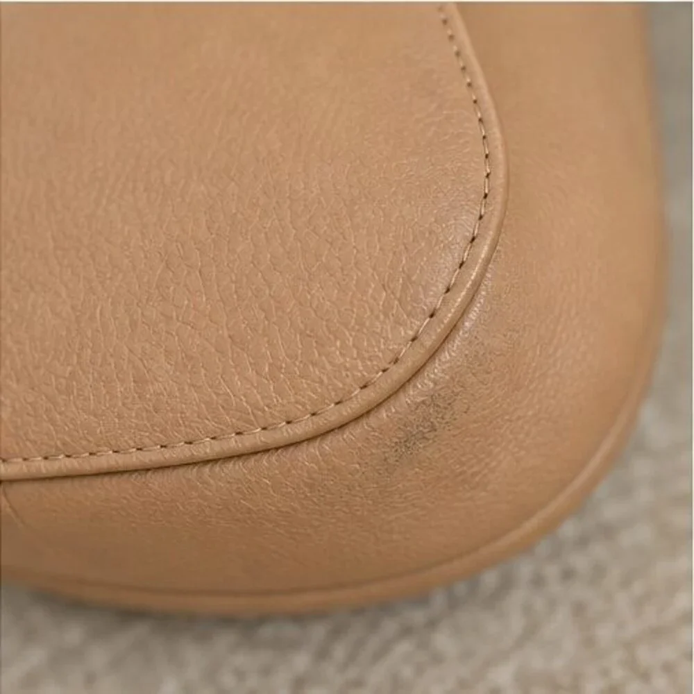 Camel Faux Leather Bag